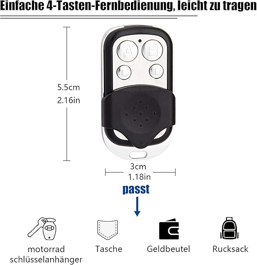 433Mhz Klonen Duplicator Sleutel Afstandsbediening 