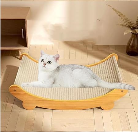 Kattenkrabplank met houten frame