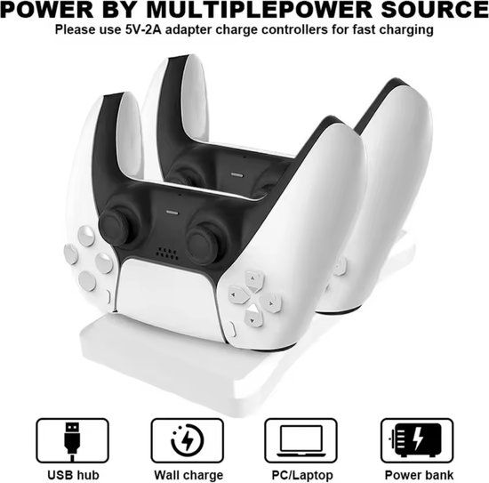 Controller lader geschikt voor PS5