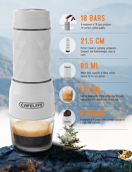 Cafelffe 3-in-1 draagbaar koffiezetapparaat
