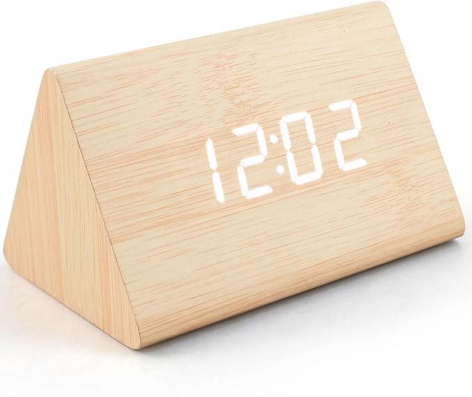 Houten Digitale Wekker
