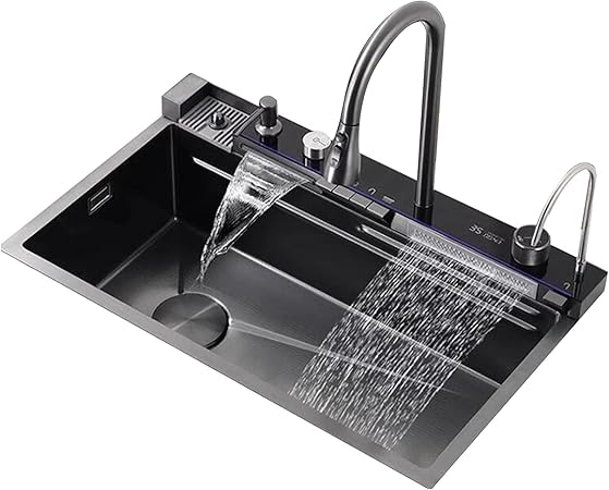 Waterval aanrecht van roestvrij staal 304