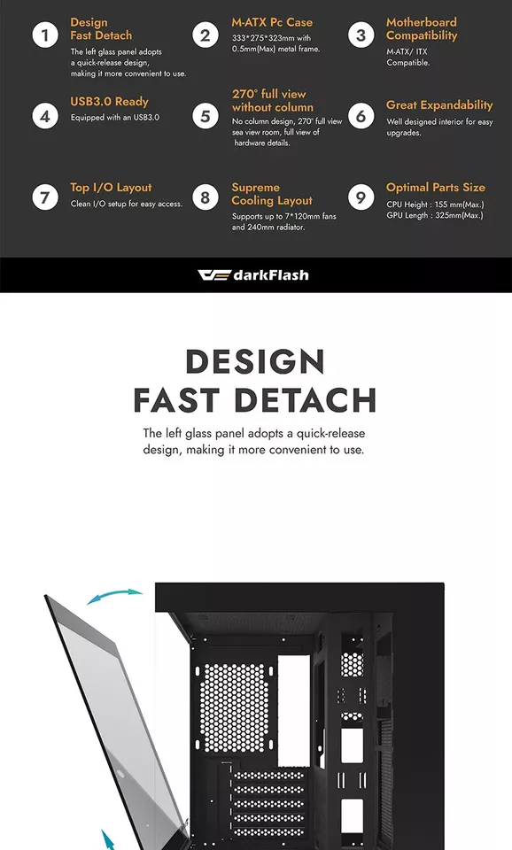 Darkflash C 275P PC Behuizing