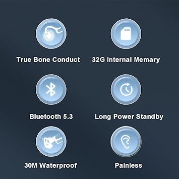 Waterdichte Bone Conduction Koptelefoon