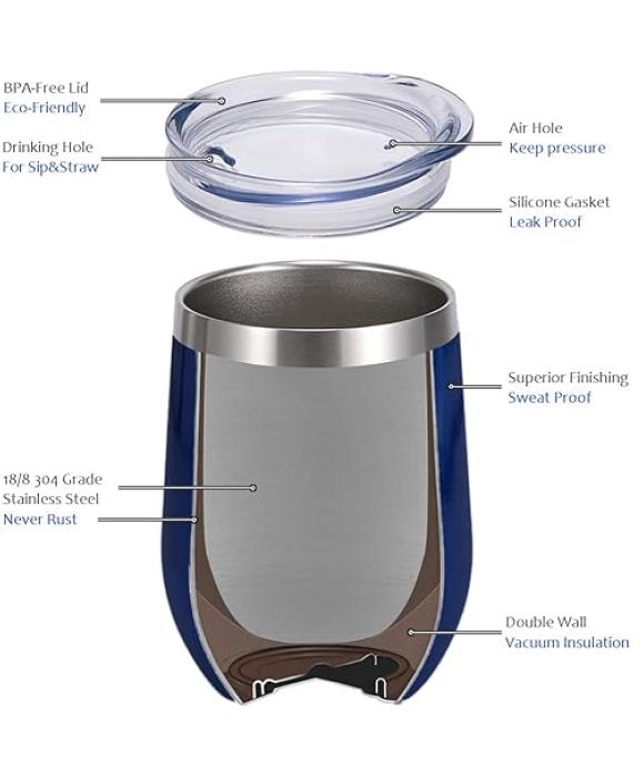 360ml 12oz Thermisch Geïsoleerde Roestvrijstalen Tumbler