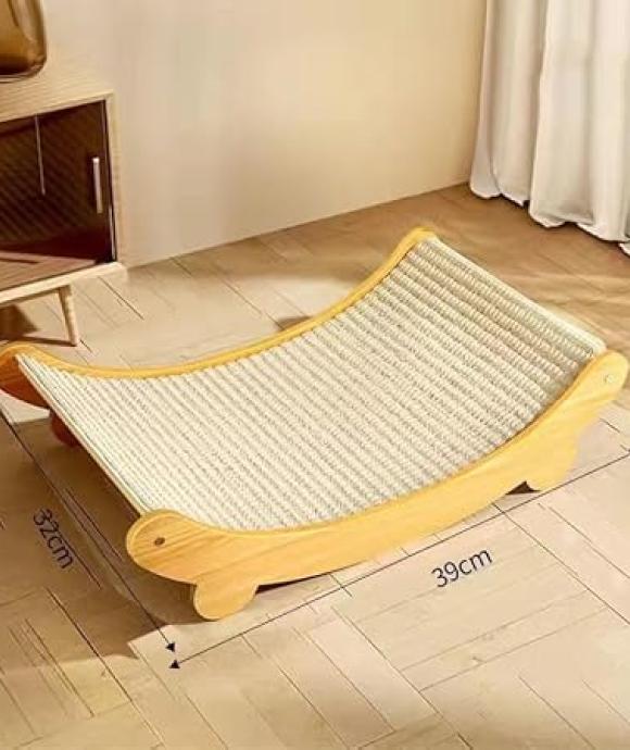 Kattenkrabplank met houten frame
