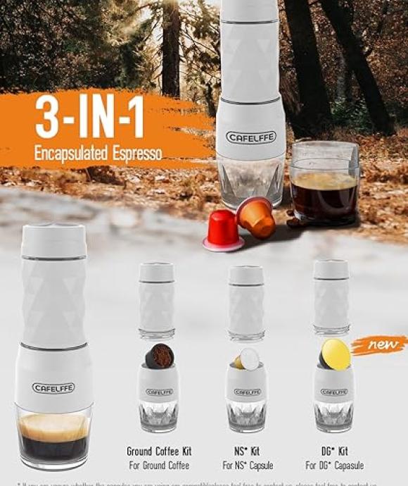Cafelffe 3-in-1 draagbaar koffiezetapparaat